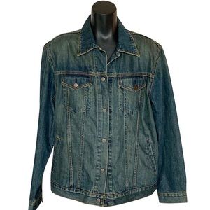 GAP Denim Button Down Dark Indigo Jean Jacket